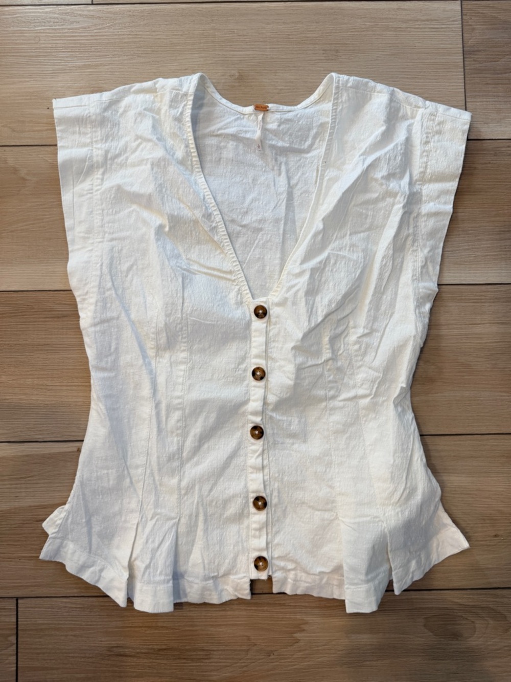 Free People Dylan Vest Ivory Large